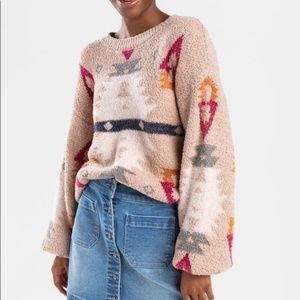 Francesca’s Pink Aztec Sweater